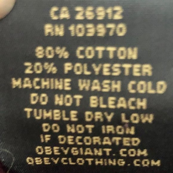 Obey Burgundy Floral/Figural Warrior Logo Hoodie - M - Picture 11 of 11